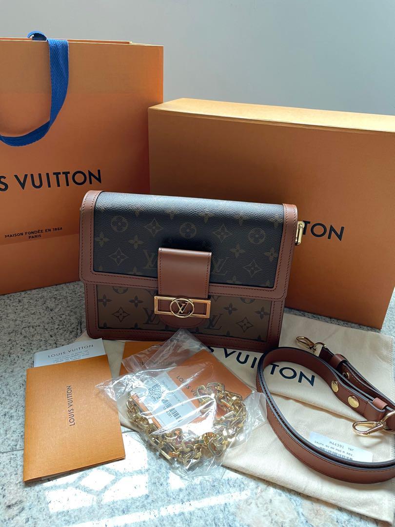 US$ 194.75 - Top Original Louis Vuitton Dauphine Chain Bag M44391