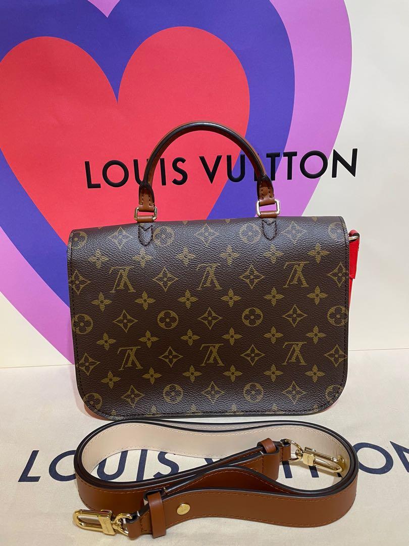 LOUIS VUITTON STUNNING Monogram Vaugirard Coquelicot Crossbody handle bag!
