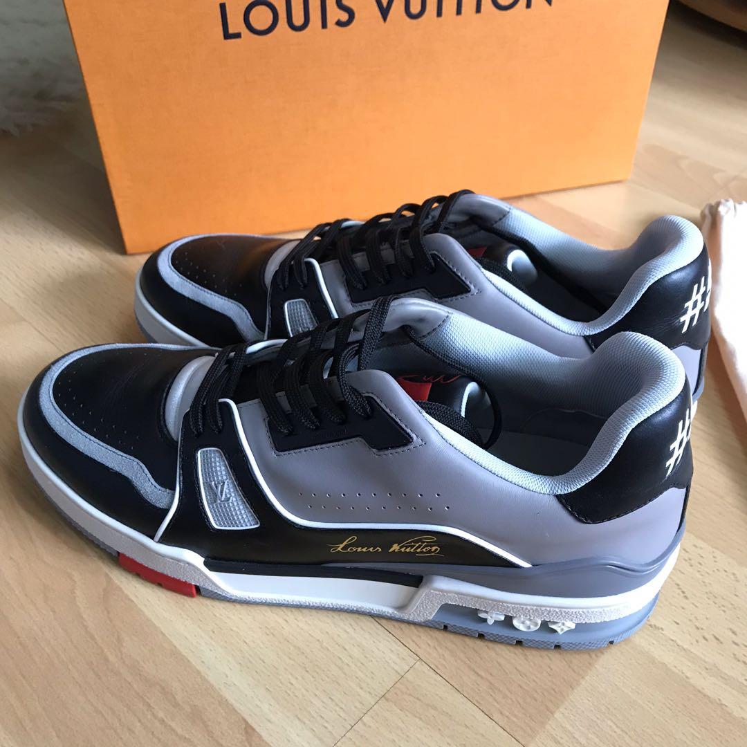 Louis Vuitton Men''s 10 US Virgil Abloh Silver Mirror Sneaker 124lv4