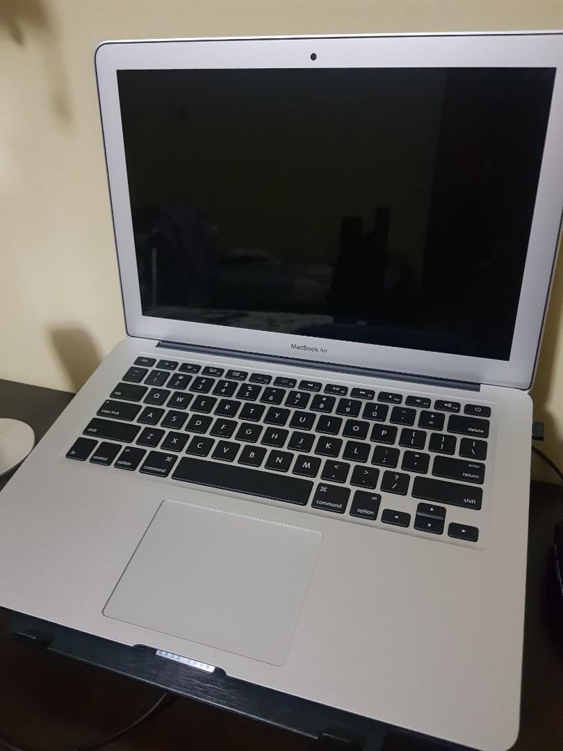 Macbook Air 13" 2017 with apple warranty (Category: Laptops & Notebooks) located in Manila. Submitted by namuzar (Listing ID 1061509243, Image 1). Description: Macbook Air 13" 2017 iCore5 Big Sur OS Cycle count: 4 NO ISSUES. SMOOTH AS NEW. COVERED WITH PALMGUARD AND CASED. Inclusions: Unit with original magsafe charger + box + transparent case + keyboard cover Apple Warranty until September 2021. The company (of the person whom I first bought thi