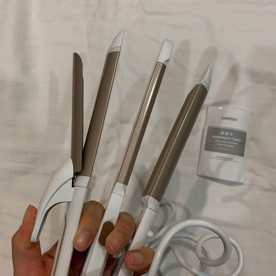 Miniso 3 in 1 hair straightener review top