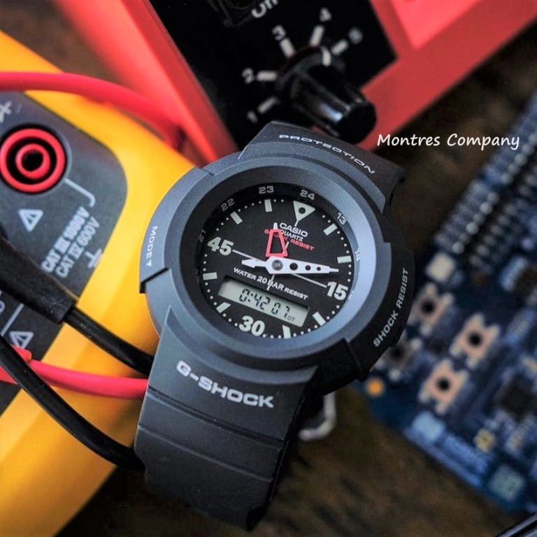 Montres Company香港註冊公司 28年老店 卡西歐casio G Shock 七年電池壽命黑紅色超大錶徑aw500 Aw500e Aw 500 Aw 500e Aw 500e 1 Aw 500e 1e 三款色有現貨 名牌 手錶 Carousell