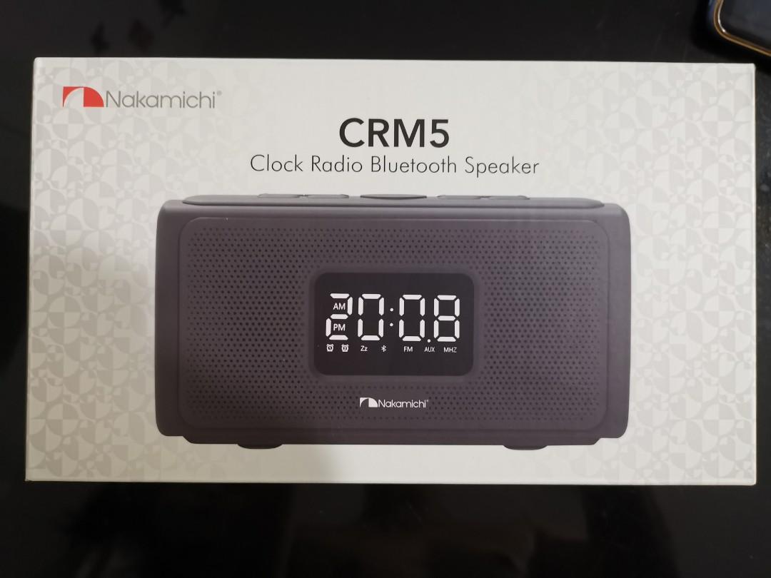 Nakamichi CRM5 Bluetooth FM Clock Radio Speaker, Audio, Soundbars, Speakers & Amplifiers on