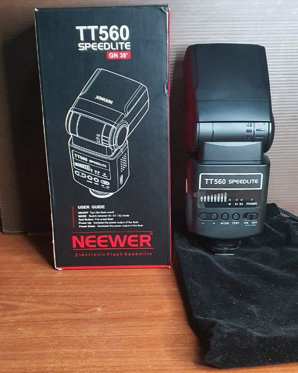 Neewer TT560 Flash Speedlite for Canon Nikon Panasonic Olympus Pentax and  Other DSLR Cameras, Digital Cameras, Photography, Cameras on Carousell