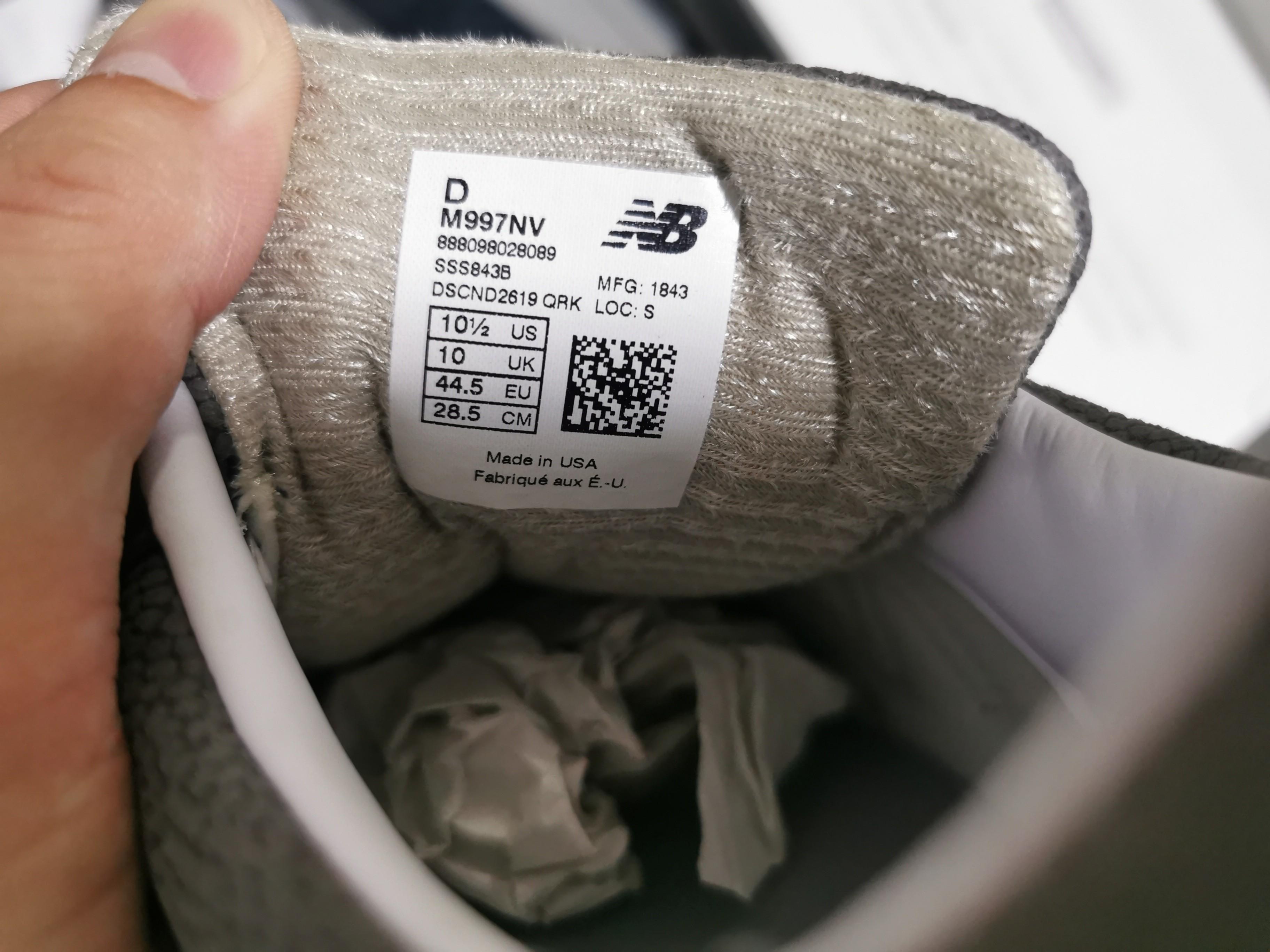 New Balance 997 Made in USA M997NV Navy Reissue US10.5, Men's Fashion,  Footwear, Sneakers on Carousell