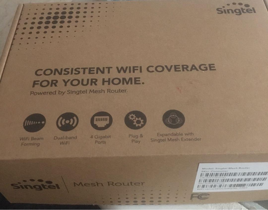 New Singtel Mesh Router, Computers & Tech, Parts & Accessories ...