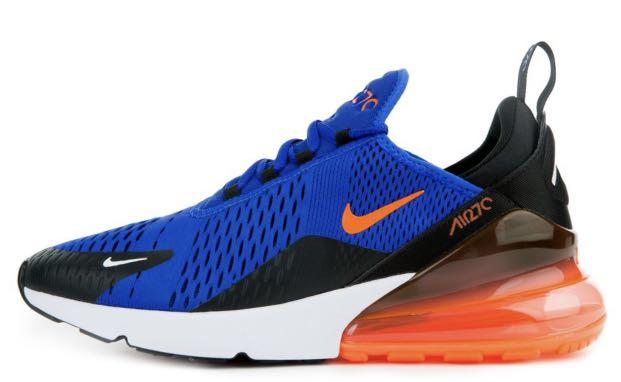 Nike 270 store orange and blue