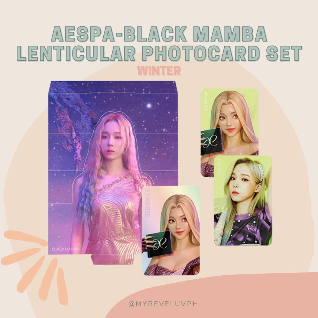Onhand Aespa Black Mamba Lenticular Photo Card Set Winter K Wave On Carousell Check out karina's gorgeous new concept photos above and below! onhand aespa black mamba lenticular photo card set winter