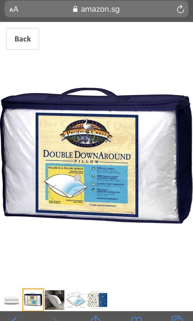 Pacific coast double down top around king pillow set