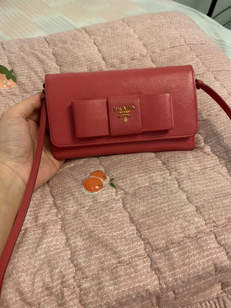 prada sling wallet