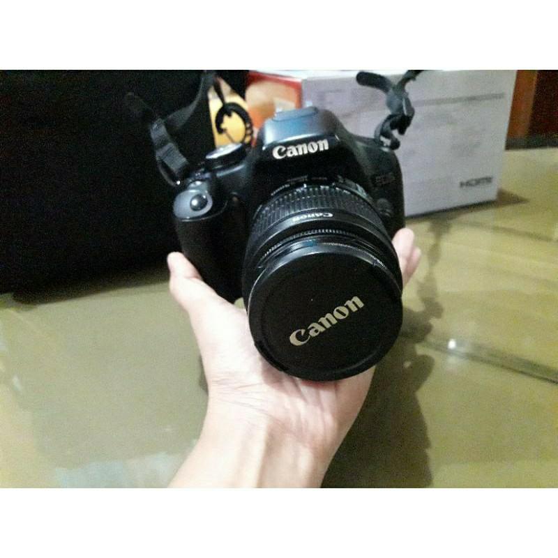 preloved kamera canon eos 500d kit 18 55 made in japan