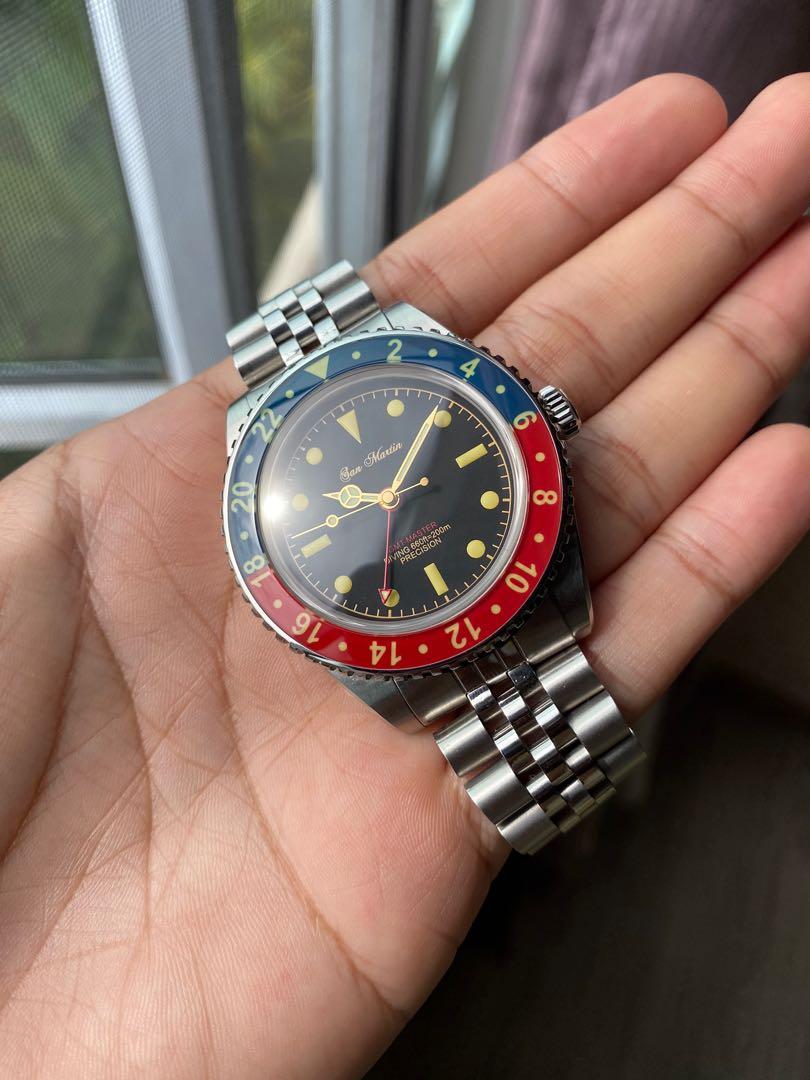San Martin GMT FIRE SALE 🔥 , Luxury, Watches on Carousell