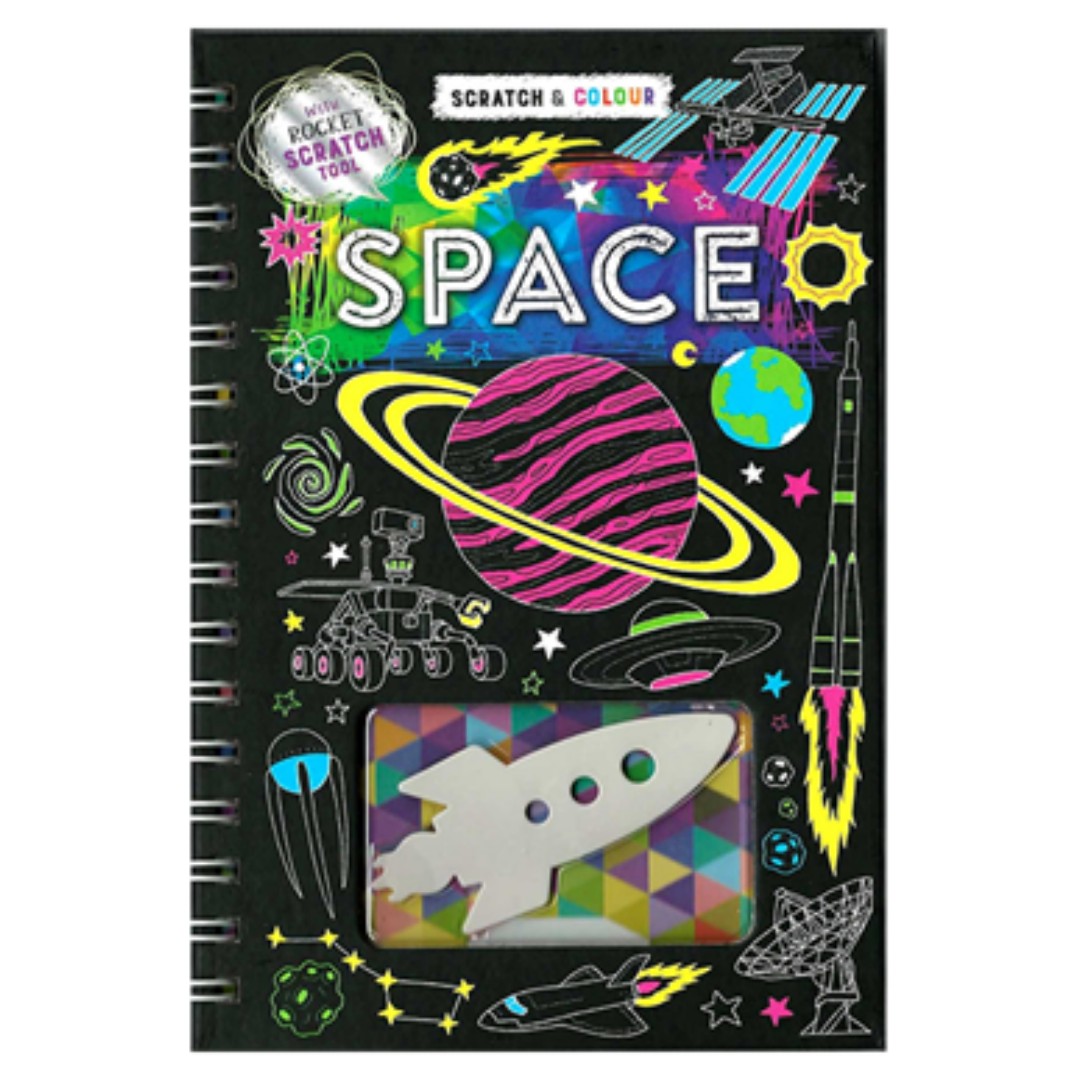 Scratch and Color - Space, Hobbies & Toys, Books & Magazines, Children ...