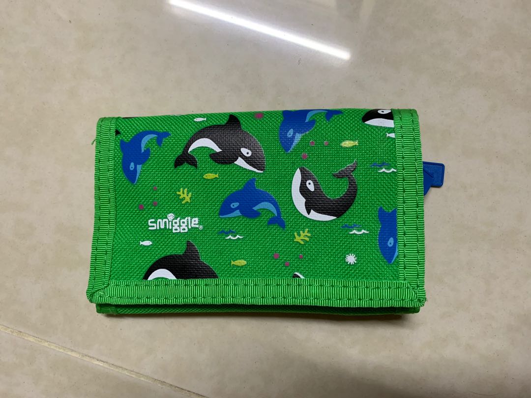 Smiggle Green Wallet (Whale Design), Women's Fashion, Bags & Wallets