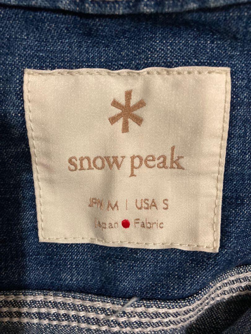 snow peak Field Utility Pullover denim shirt jacket, 男裝, 外套及