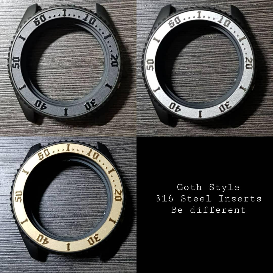 STEEL Bezel inserts for Seiko SKX 007, 009, 5KX [New SRPD], Men's Fashion,  Watches & Accessories, Watches on Carousell