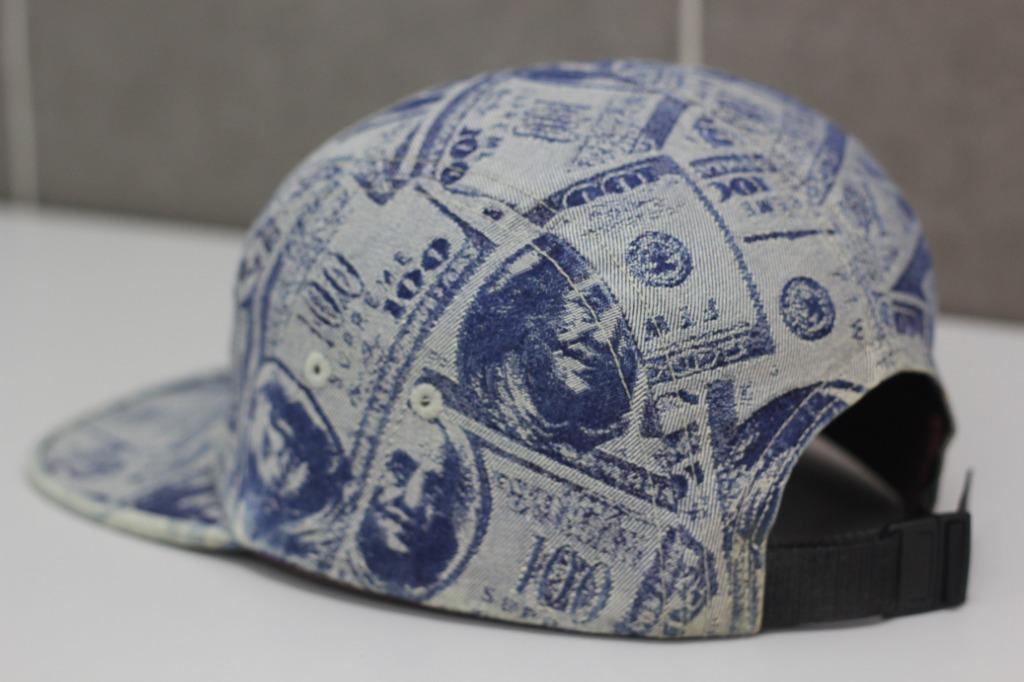 Supreme 100 dollar bill hat deals