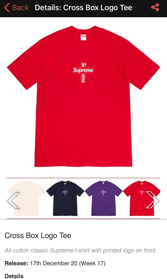 Supreme Cross Box Logo Tee - Ibiza Pimp