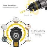 TECCPO Brushless Drill Driver 18V 60Nm Cordless Drill with 2 Batteries 2.0Ah 30mins Fast Charger 21 3 Torque Setting LED Light TDHD02P Mobile Phones Gadgets Mobile Gadget Accessories Power Banks