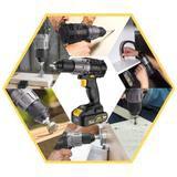 TECCPO Brushless Drill Driver 18V 60Nm Cordless Drill with 2