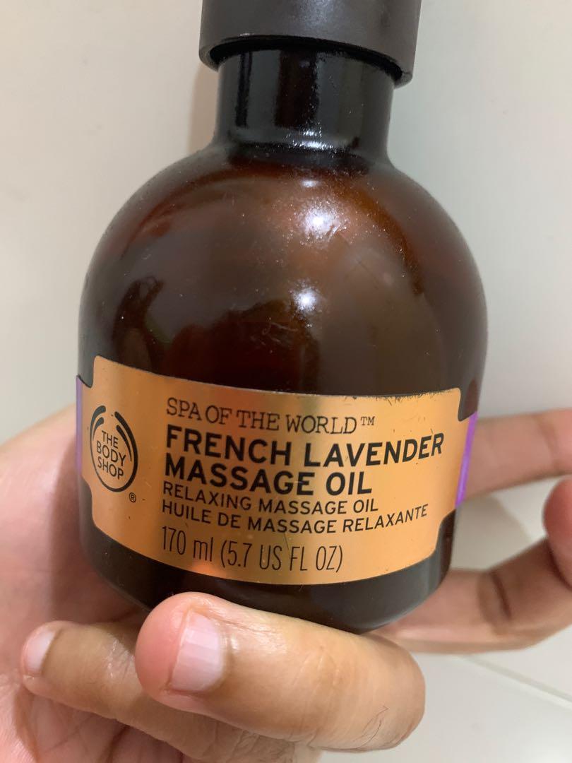 The Body Shop French Lavender Massage Oil Health Beauty Skin Bath Body On Carousell The body shop spa of the world french lavender massage oil. carousell
