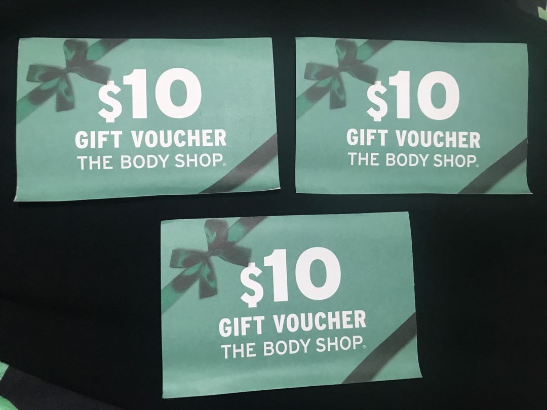 The Body Shop Vouchers CNY, Everything Else on Carousell