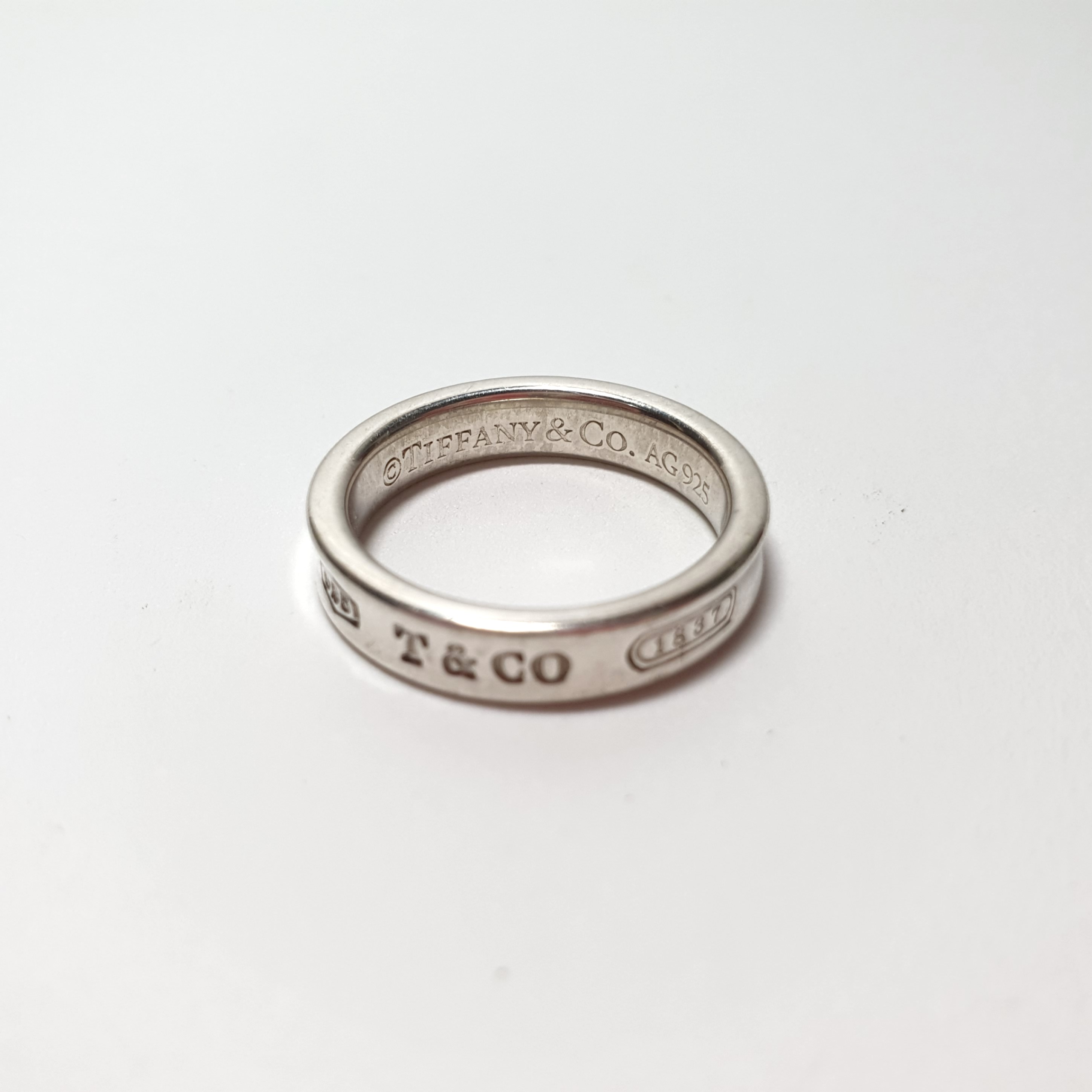 Tiffany & Co. Silver 1837 Narrow Ring, 7, Women's Fashion, Jewellery ...
