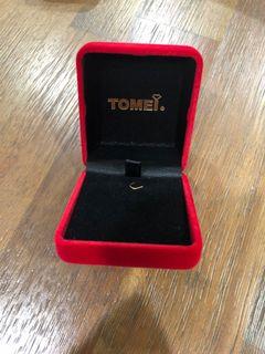 Tomei Red Velvet Jewellery Box