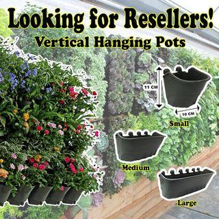 Vertical Hanging Pots Small, Medium, Large