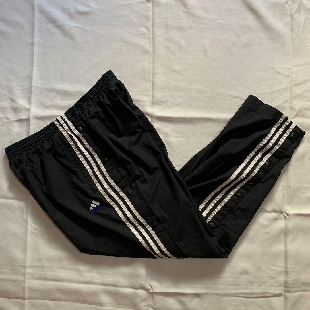 Buy Vintage ADIDAS Track Pants Size S Black Big Logo Snap Buttons 90s Sport  Style Online in India - Etsy