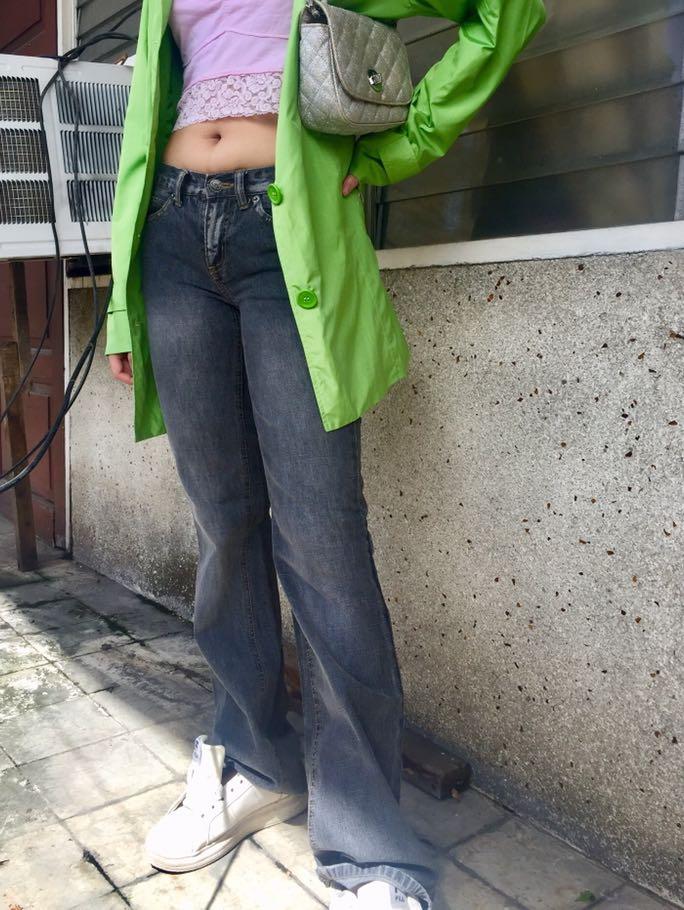 y2k Flare Baggy Low Rise Jeans, Women's 