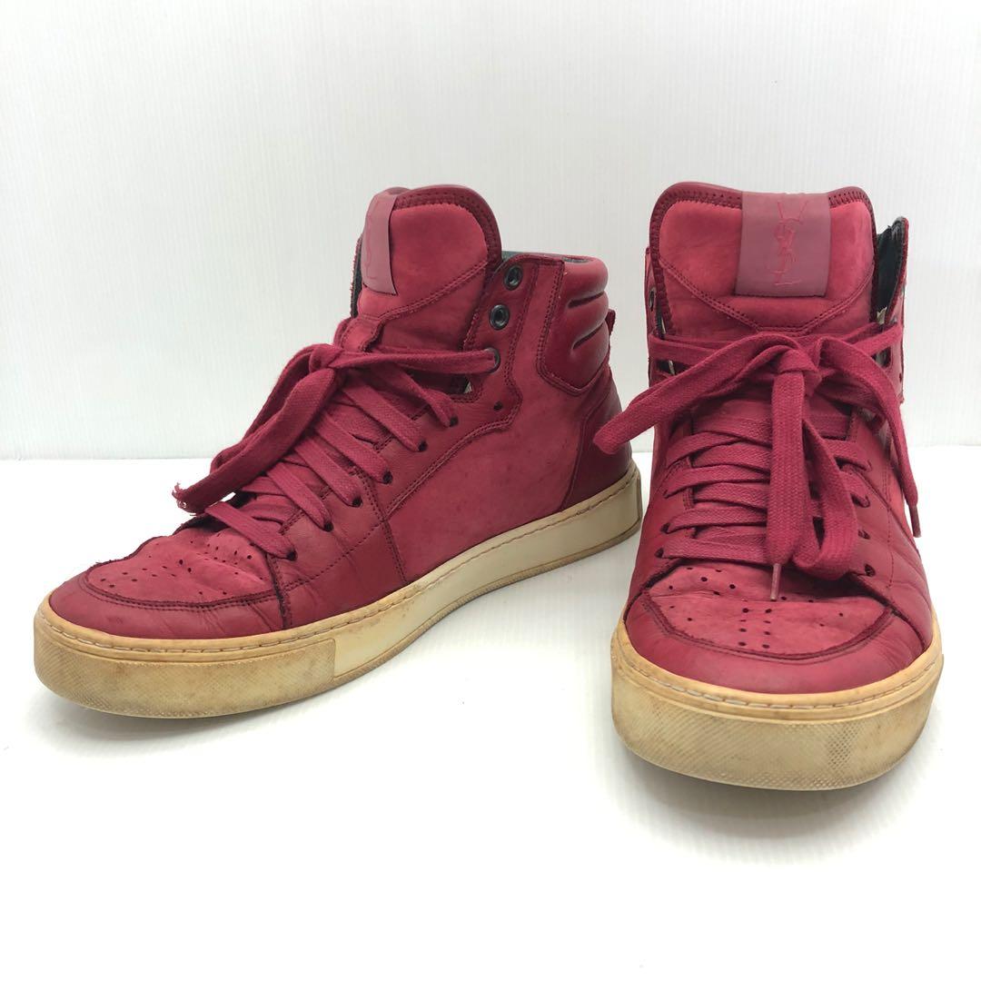Ysl best sale red sneakers