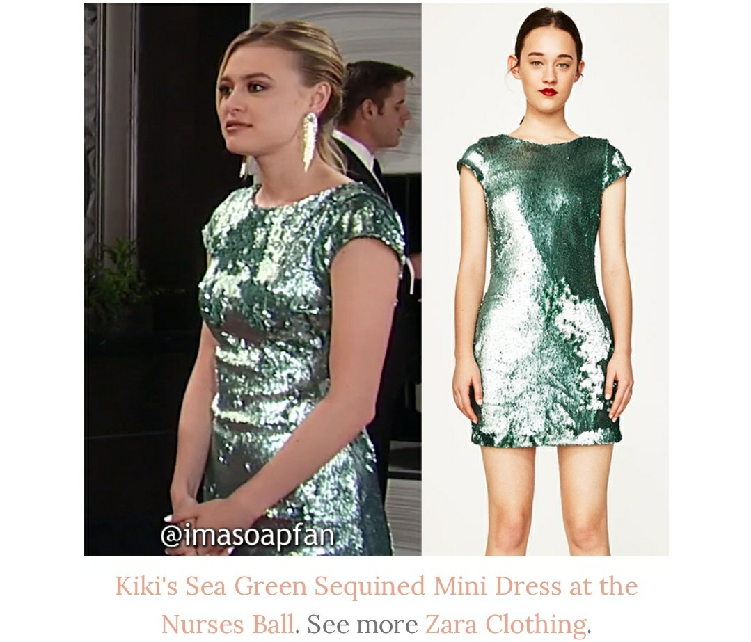Zara green sequin party dress Christmas festive XS RRP:$99.90 (mng,  topshop), Women's Fashion, Dresses & Sets, Evening dresses & gowns on  Carousell