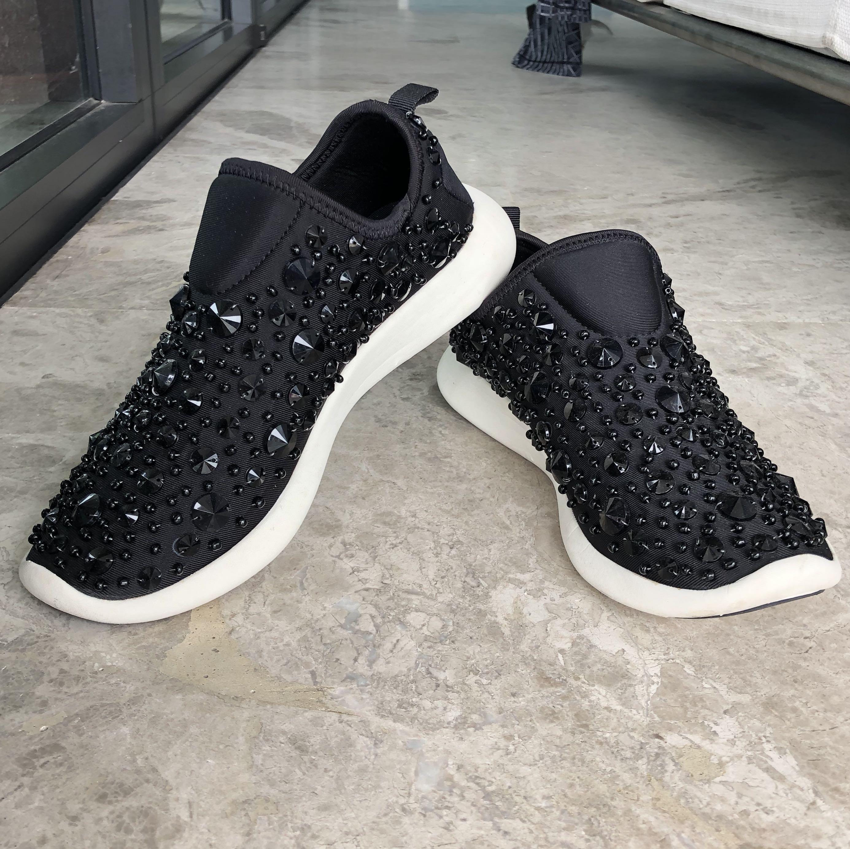 black spiky shoes