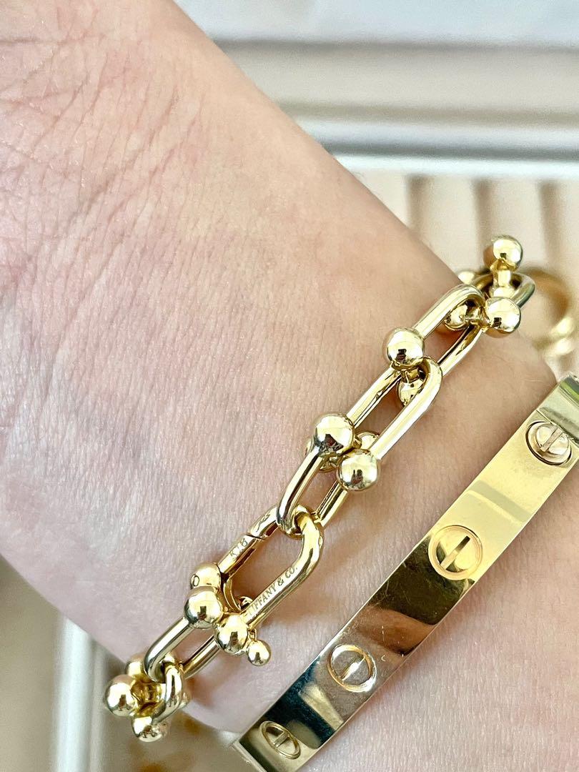 Tiffany hardwear sale gold bracelet