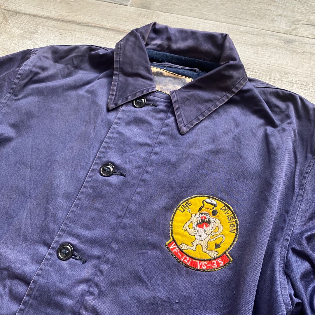 1960 s USN N4 DECK JACKET VINTAGE MILITARY NAVY COMMAR