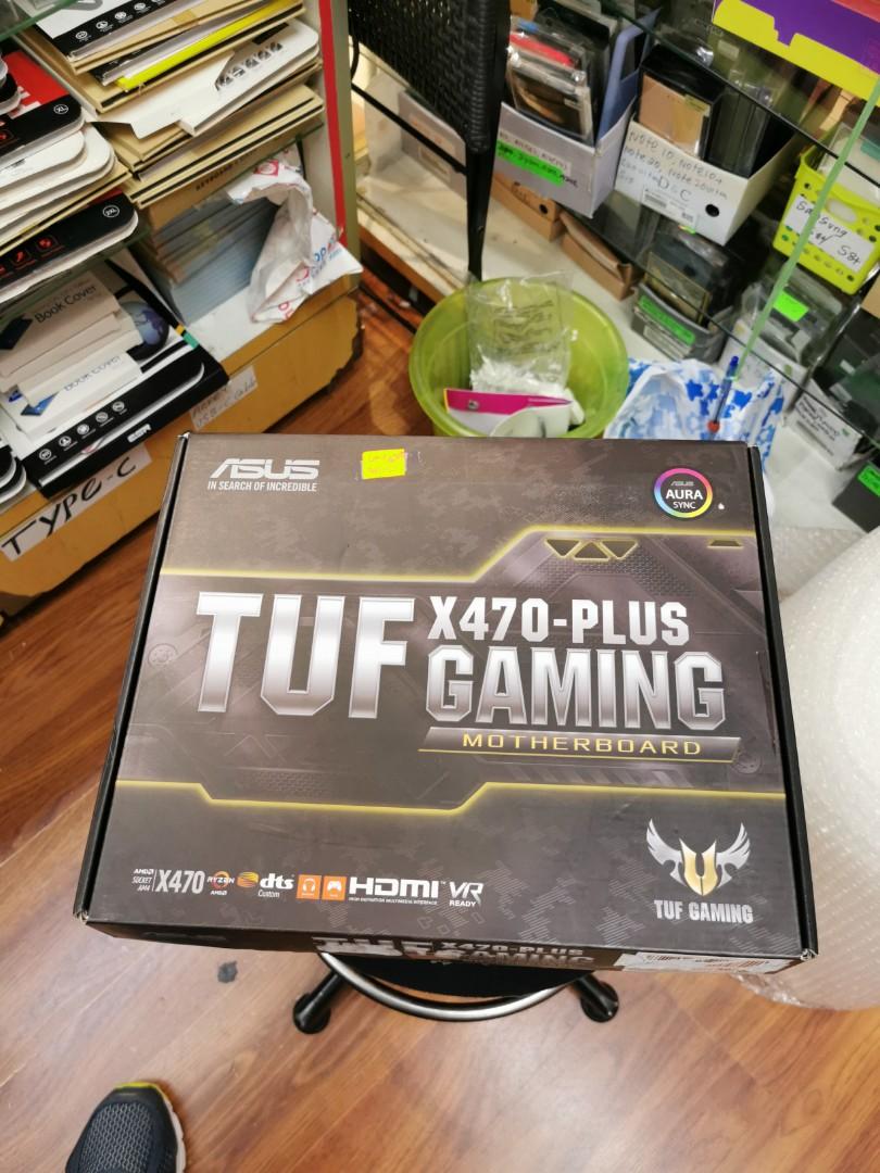 ASUS TUF X470-Plus Gaming AMD Ryzen 2 AM4 DDR4 HDMI DVI M.2 ATX Motherboard