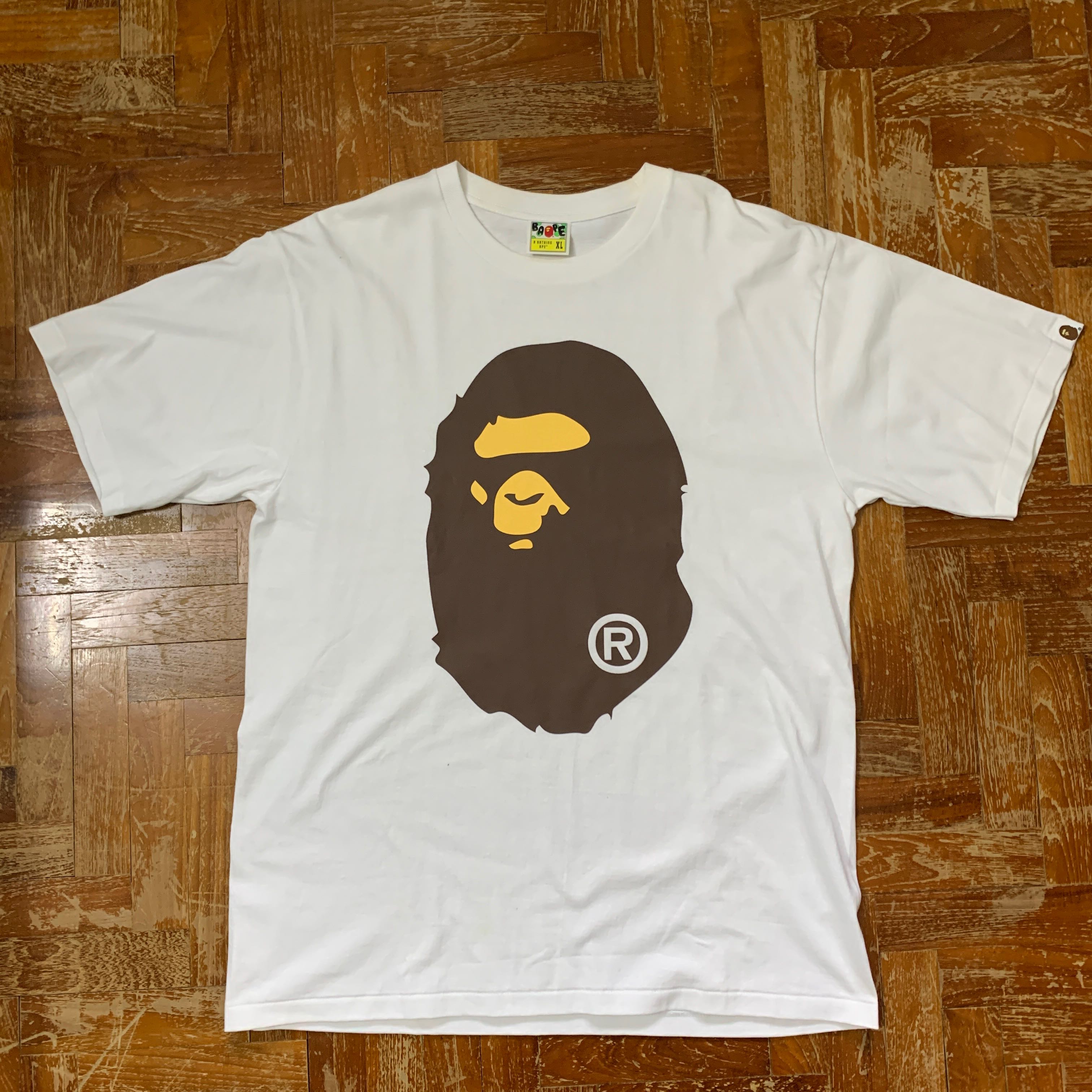 brown bape shirt