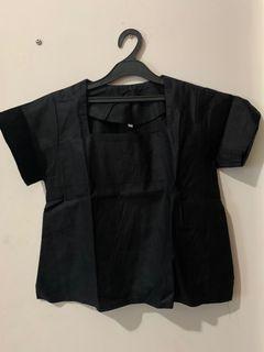 Black Top - Blouse Atasan Hitam
