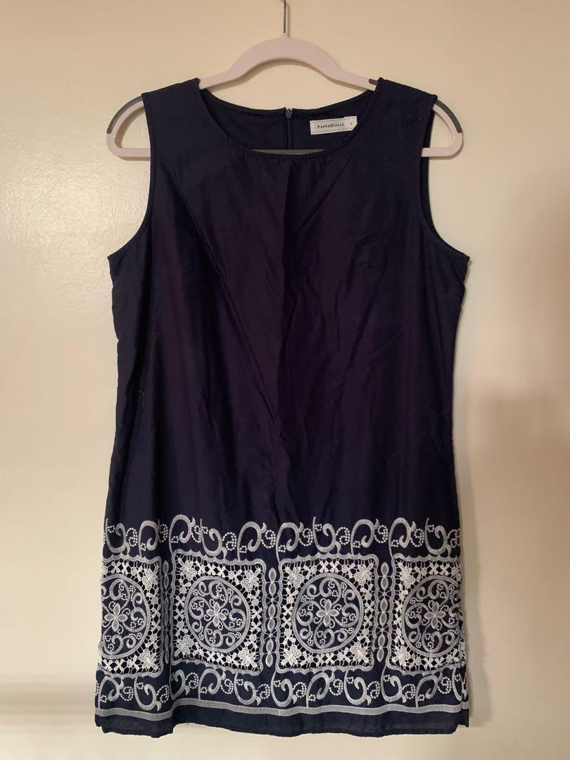 Blue Printed Paperdolls Office Dress (Category: Dresses) located in Quezon City. Submitted by 3cshub (Listing ID 1116945925, Image 1). Description: Size: L - used but in good condition. No flaws or defects Price is still negotiable. Message me for more details! :).