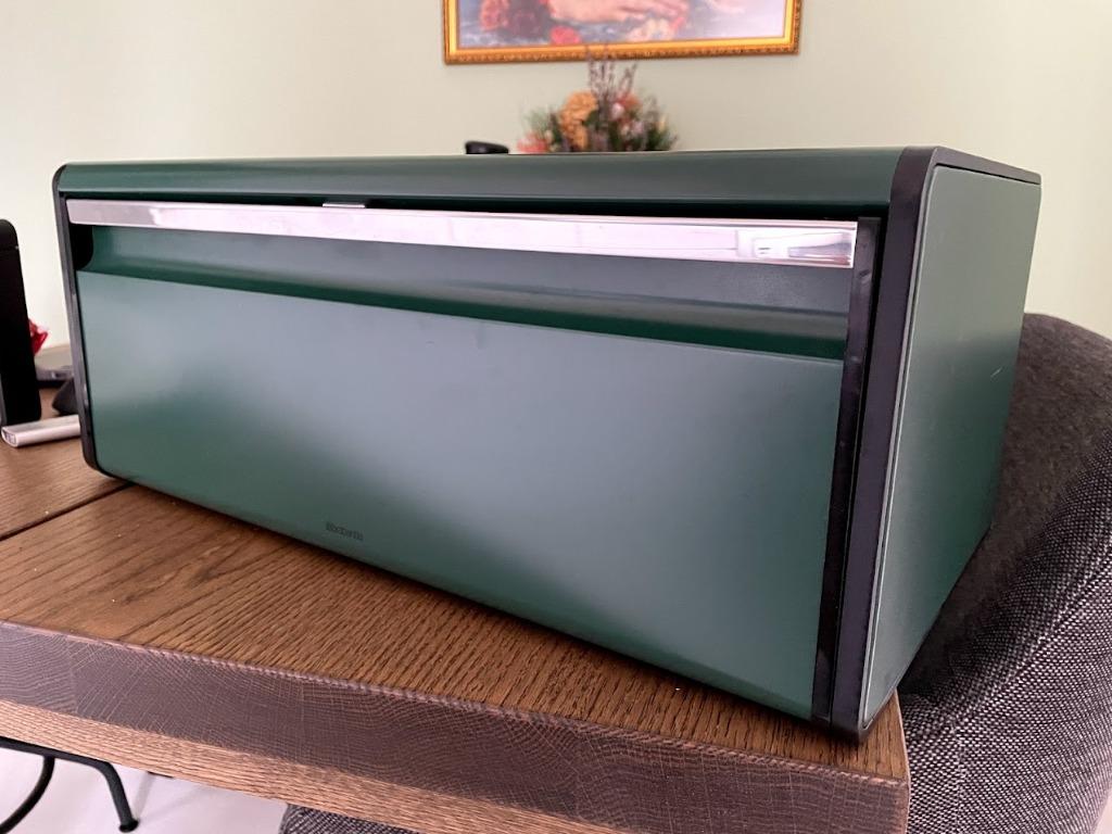 Brabantia Fall Front Bread Bin Pine Green, Furniture & Home Living