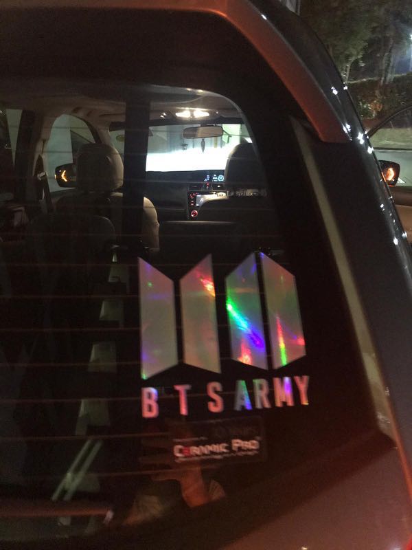 Bts car sticker sales