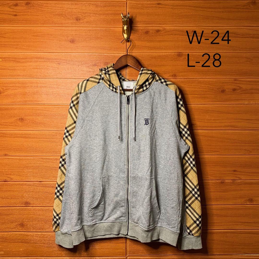 Burberry Grey Check Panel Kurke Hoodie, Men's Fashion, Coats, Jackets and  Outerwear on Carousell