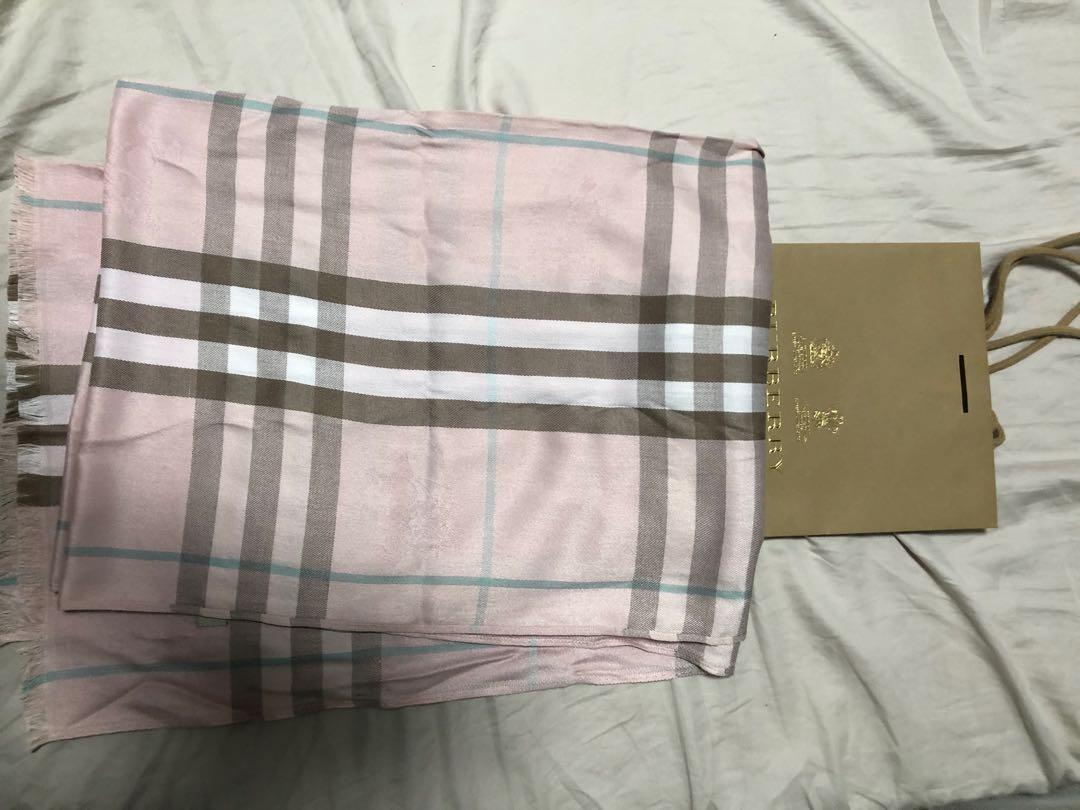 Burberry raspberry sorbet chk scarf best sale
