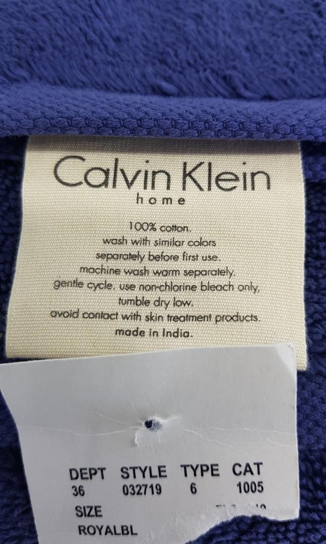 Original CK Bath Towel  Calvin Klein Light Blue, Furniture & Home Living,  Bedding & Towels on Carousell