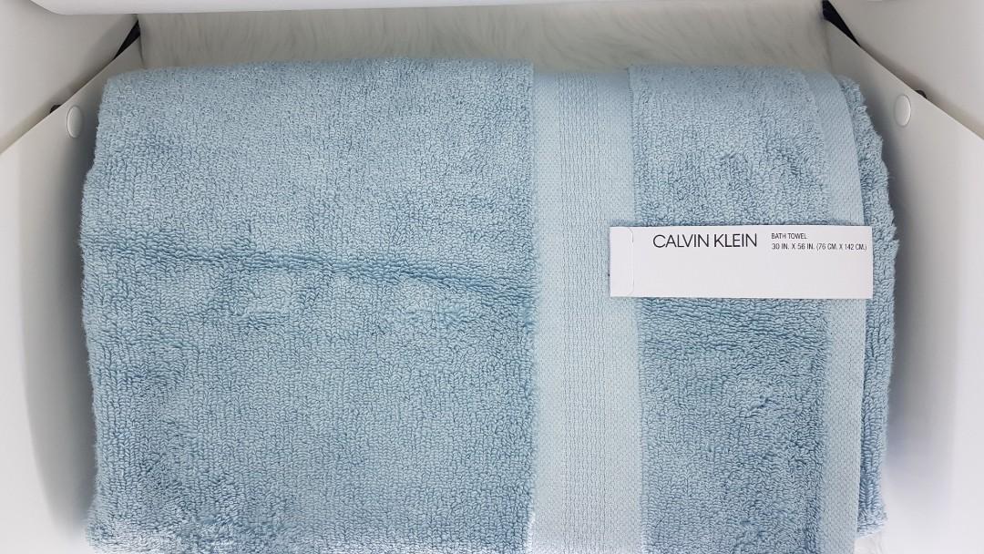 Calvin Klein Solid Color Bath Towel 1 Piece -70 Cm X 140 Cm, 100