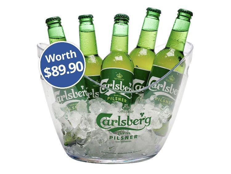 Carlsberg ice sale bucket