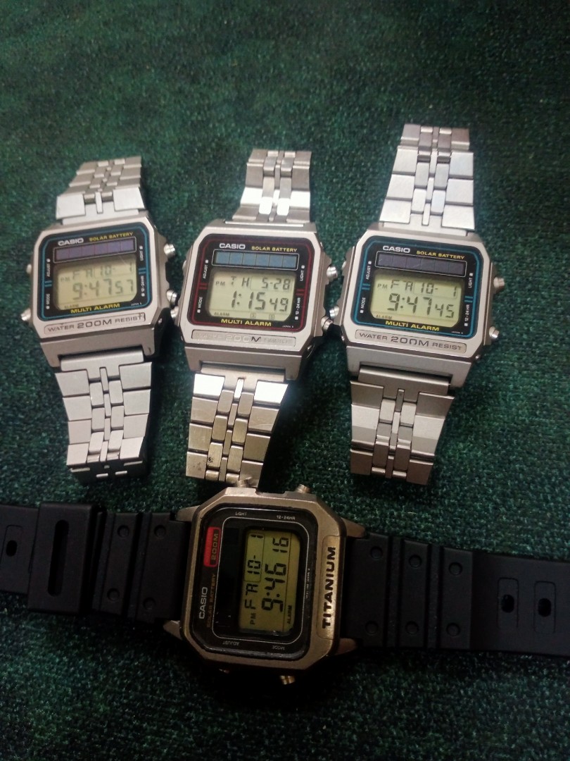 Casio dw 2000 casio tw 7100, Men's Fashion, Watches & Accessories ...