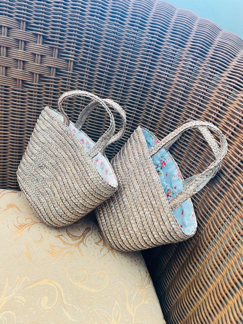 Cath Kidston straw wicker bag SMALL