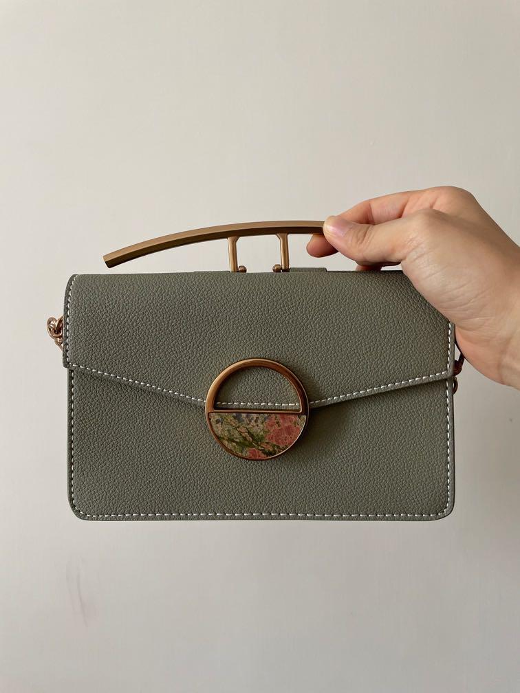 Charles and keith store stone embellished shoulder bag